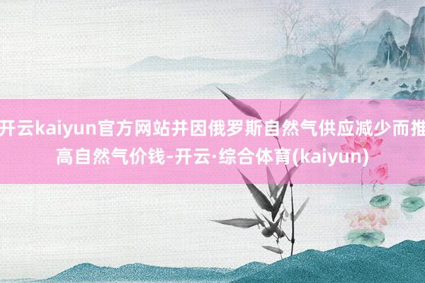 开云kaiyun官方网站并因俄罗斯自然气供应减少而推高自然气价钱-开云·综合体育(kaiyun)