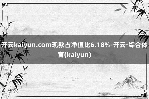 开云kaiyun.com现款占净值比6.18%-开云·综合体育(kaiyun)