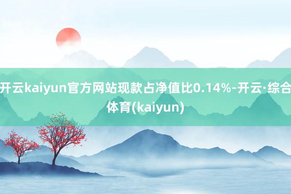 开云kaiyun官方网站现款占净值比0.14%-开云·综合体育(kaiyun)