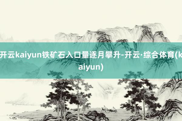 开云kaiyun铁矿石入口量逐月攀升-开云·综合体育(kaiyun)